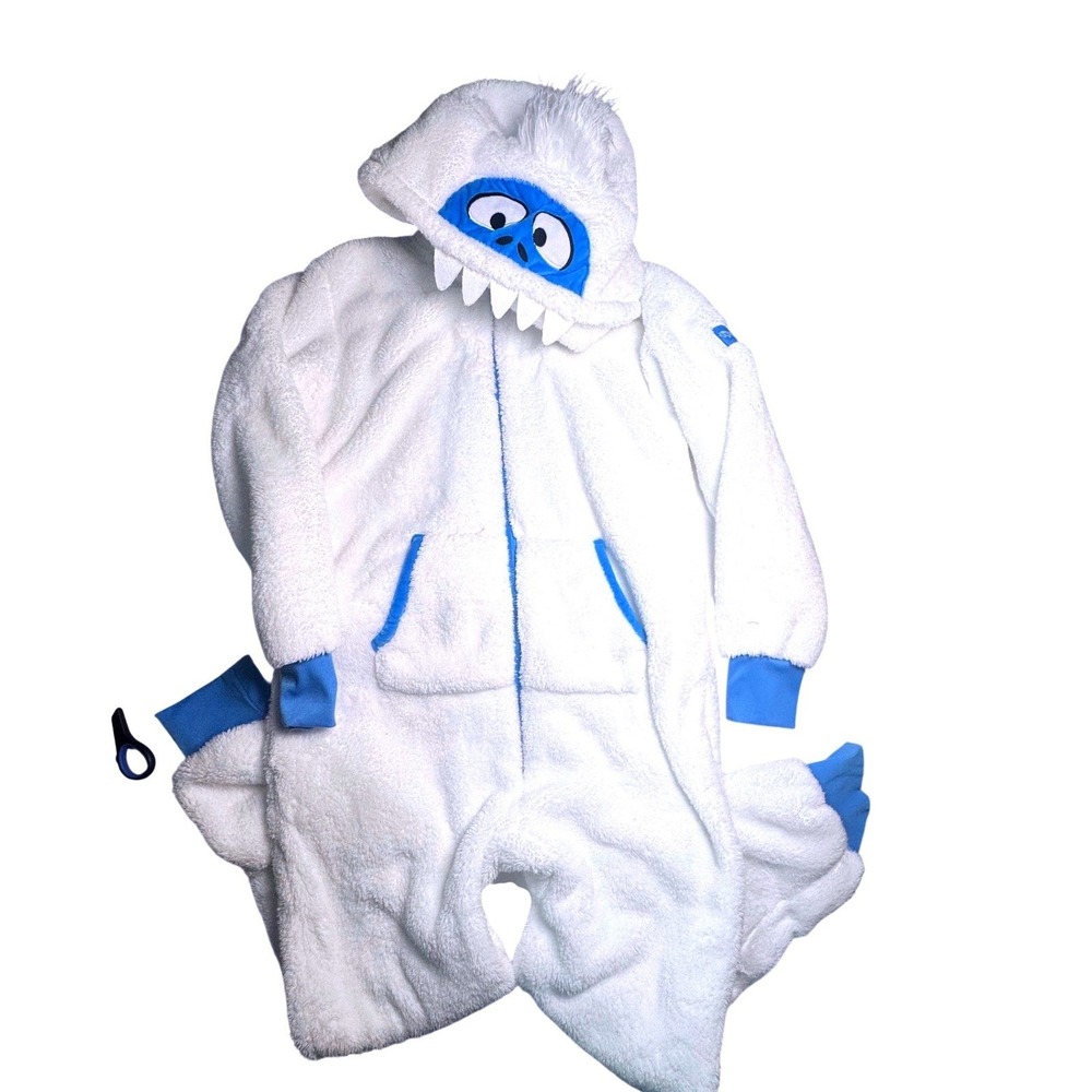 Tipsy Elves Rudolph Bumble Abominable Snow Yeti Pajama Suit Mens M White Onesie